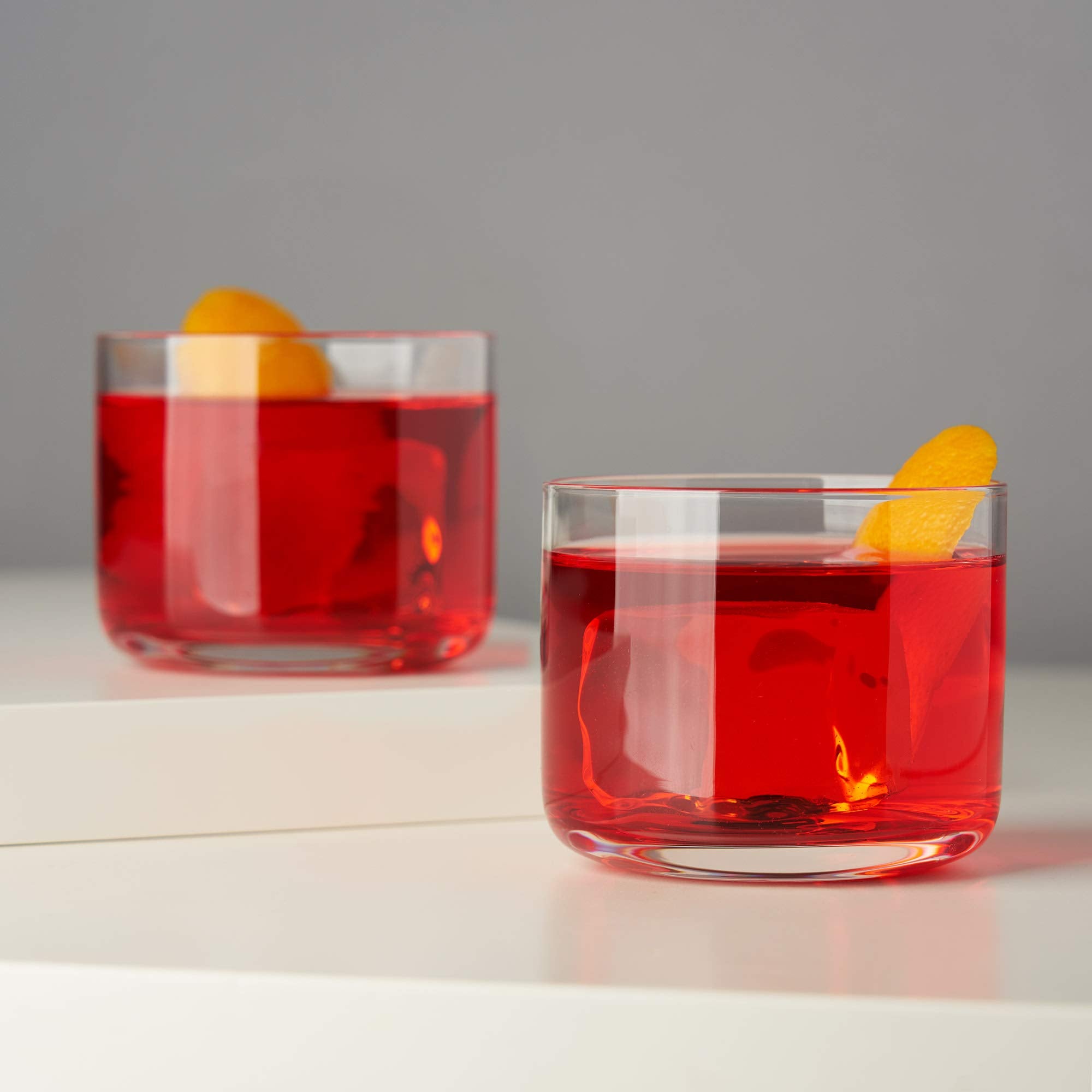 Viski Raye dishwasher-safe crystal glassware for effortless cleanup.
