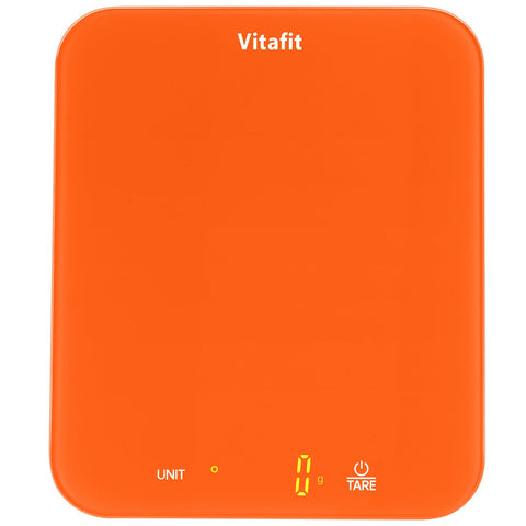 Vitafit digital food scale front view with precise kitchen weighing