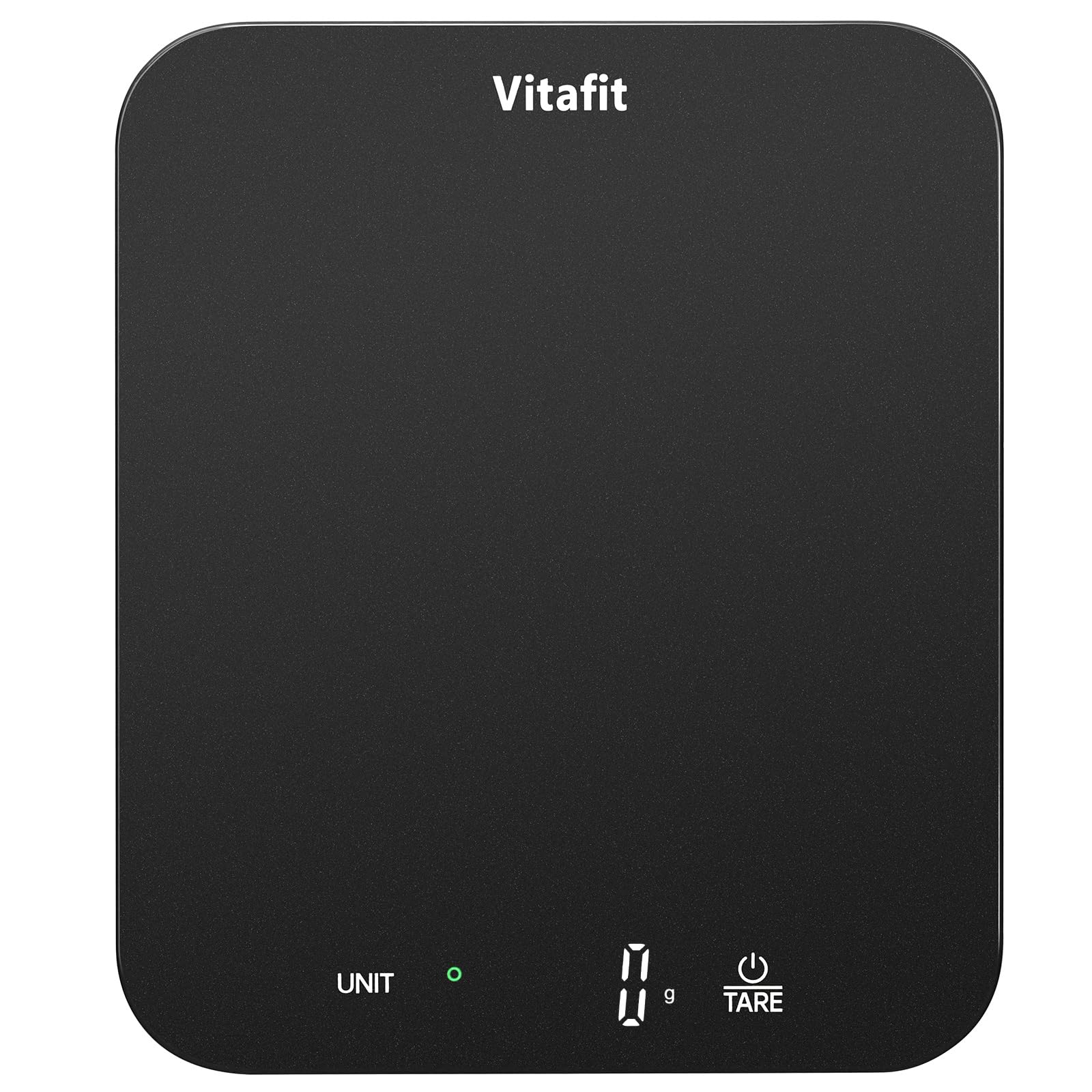 Vitafit digital scale with spray-silver-black LED display for precise weighing