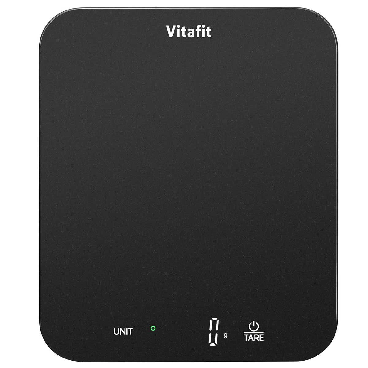 Vitafit digital scale with spray-silver-black LED display for precise weighing