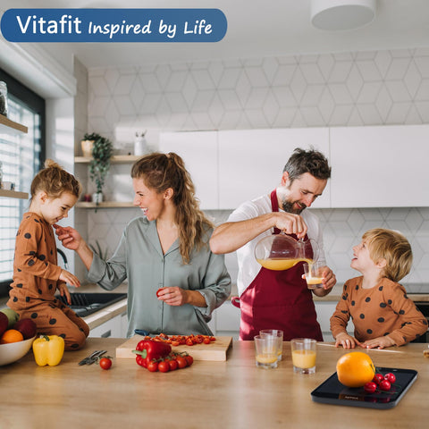 Vitafit scale modern, elegant design complements any kitchen while delivering precise results
