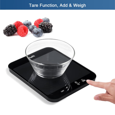 Vitafit scale features non-slip feet for stable weighing on any counter