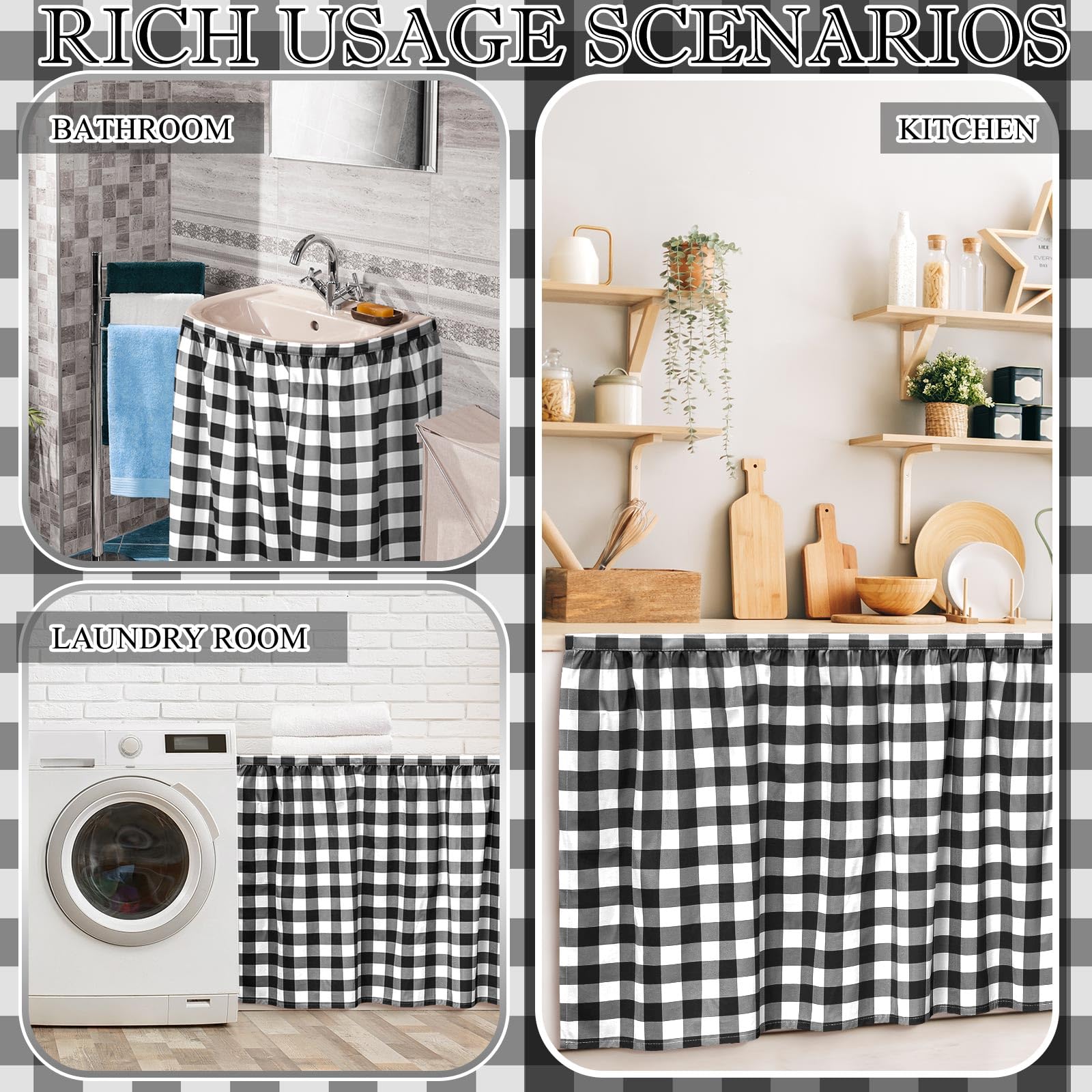 VitalCozy privacy partition with checkered fabric enhances dorms and offices