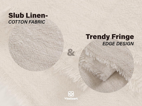 Natural beige tone pairs with wood tones for versatile dining room styling.