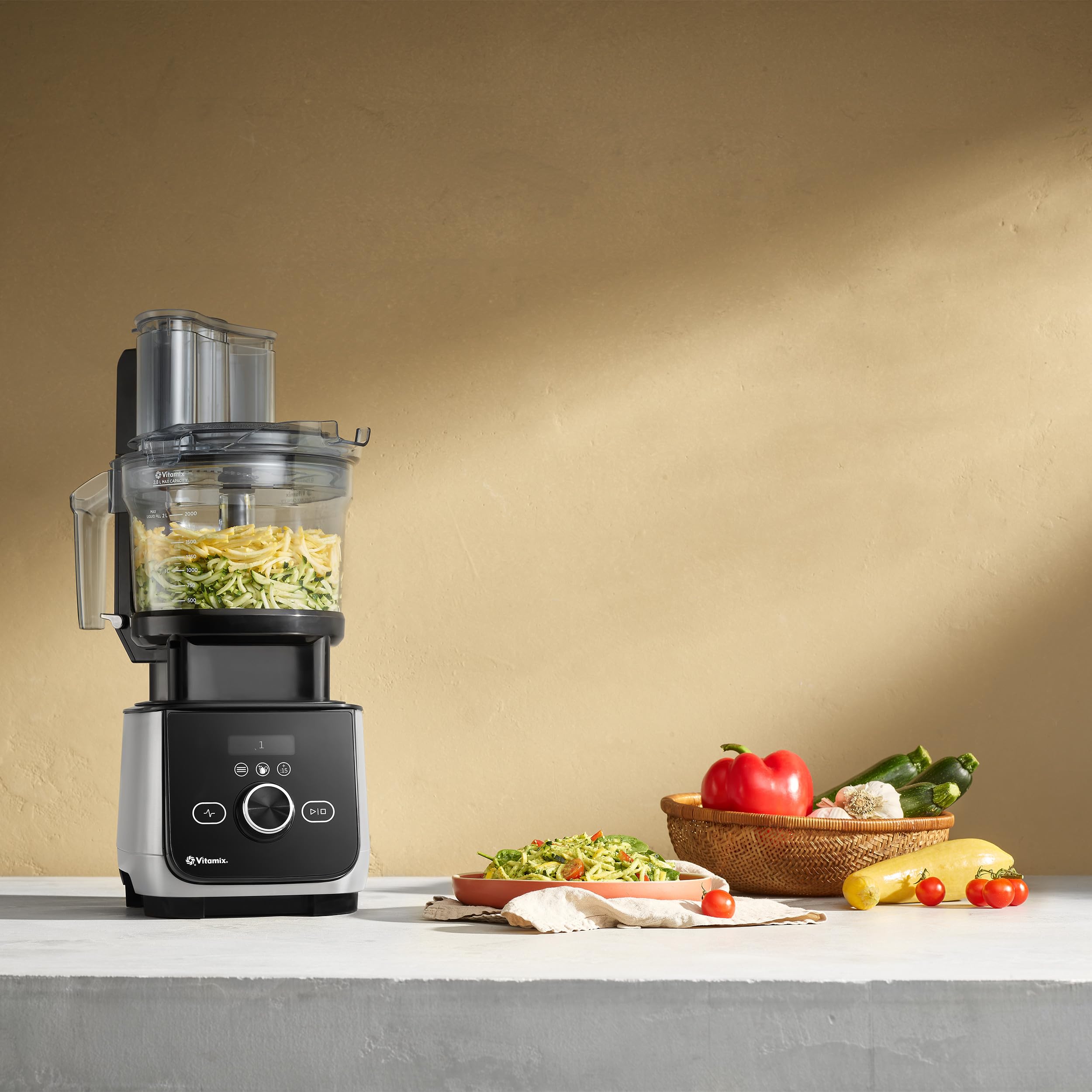 Vitamix 12-cup work bowl ready for chopping and mixing