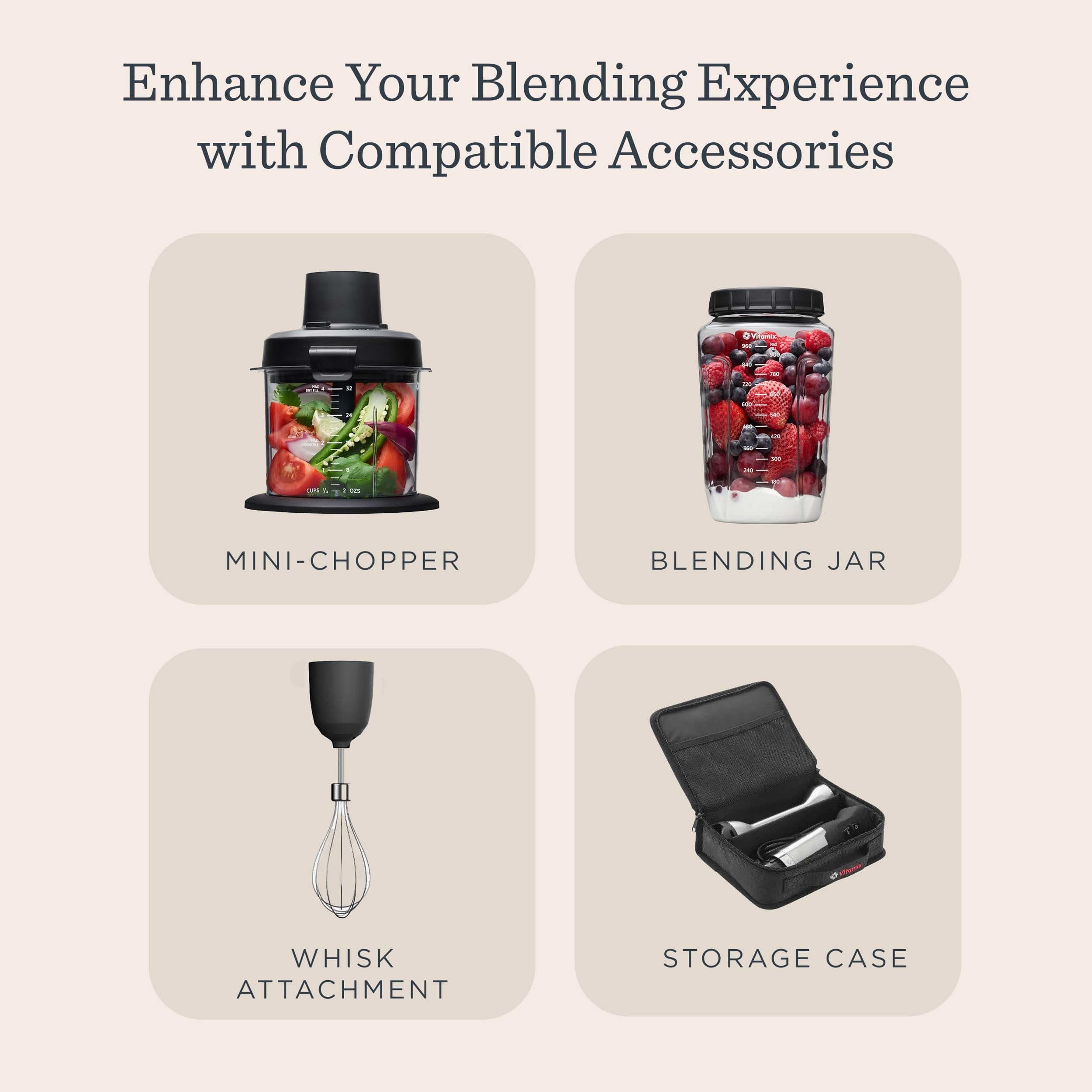 Vitamix 5-Speed Immersion Blender perfect for smoothies and soups.