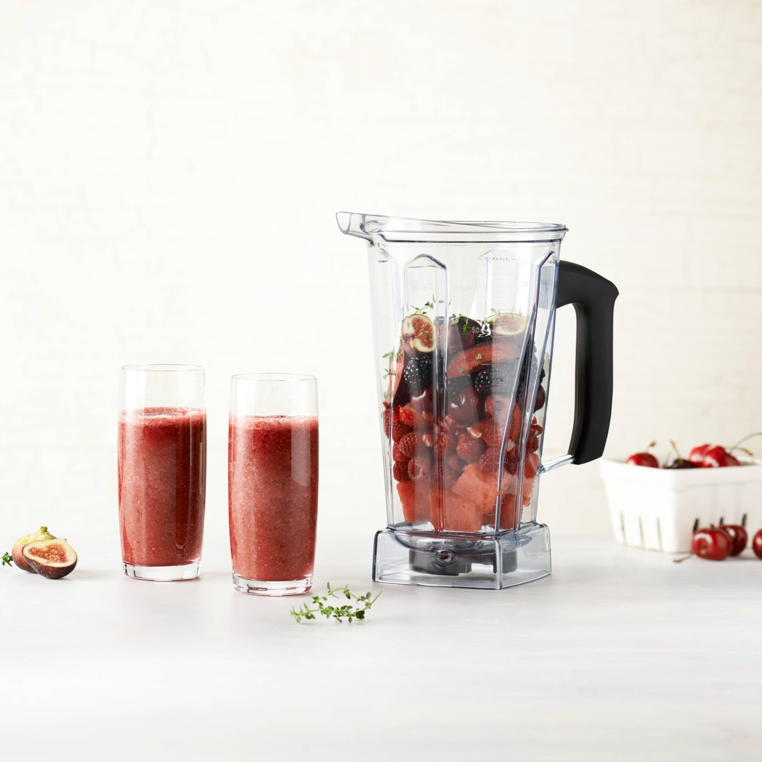 Vitamix 64-ounce container blades deliver fast, smooth blends.