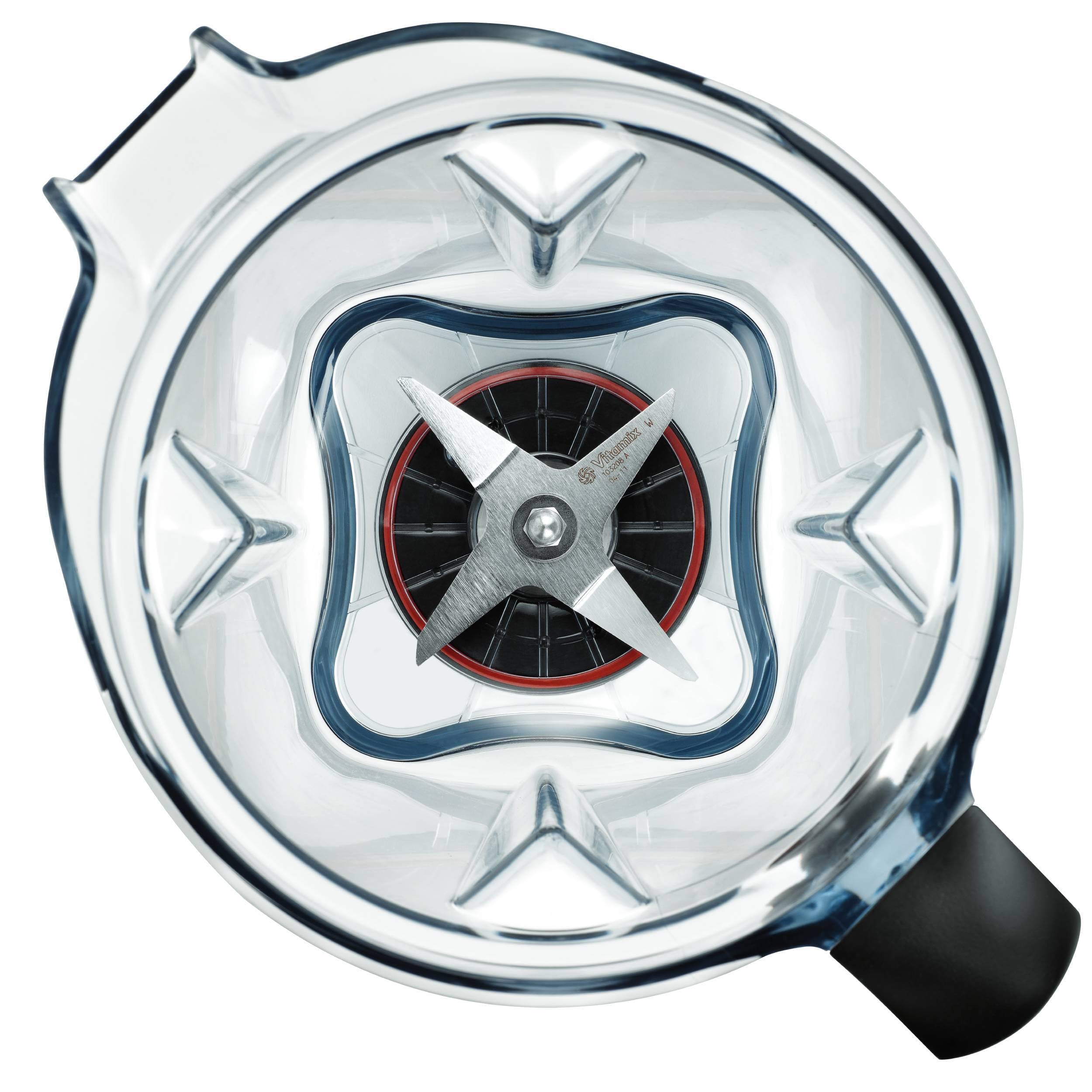 Vitamix 64oz self-cleans in 30–60 seconds with soap and water