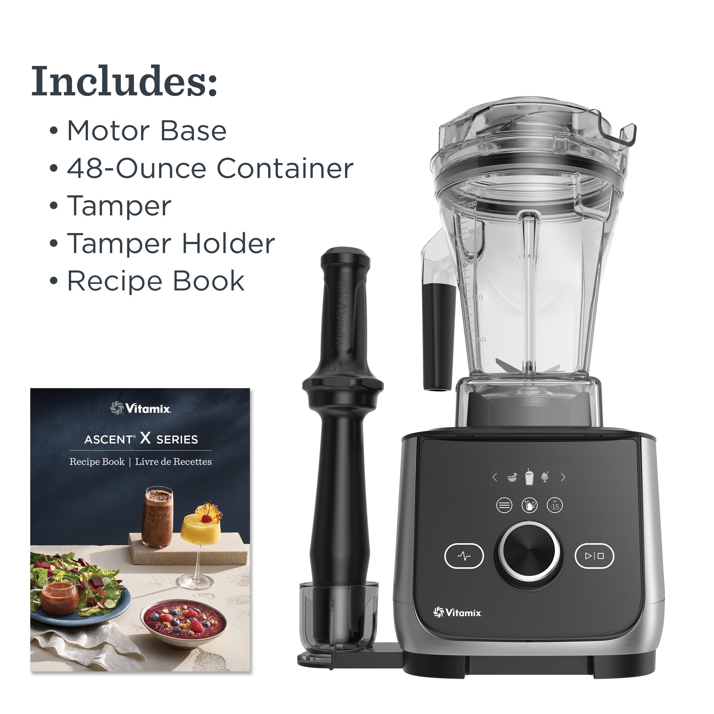 Vitamix Ascent X4 self-cleaning program for fast cleanup.