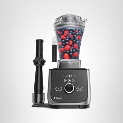 Vitamix Ascent X4 tamper in use helps thicker blends move