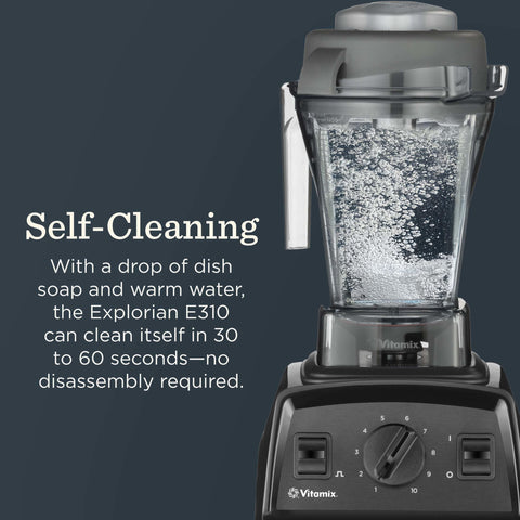 Pulse function on Vitamix Explorian E310 for quick ice crushing.