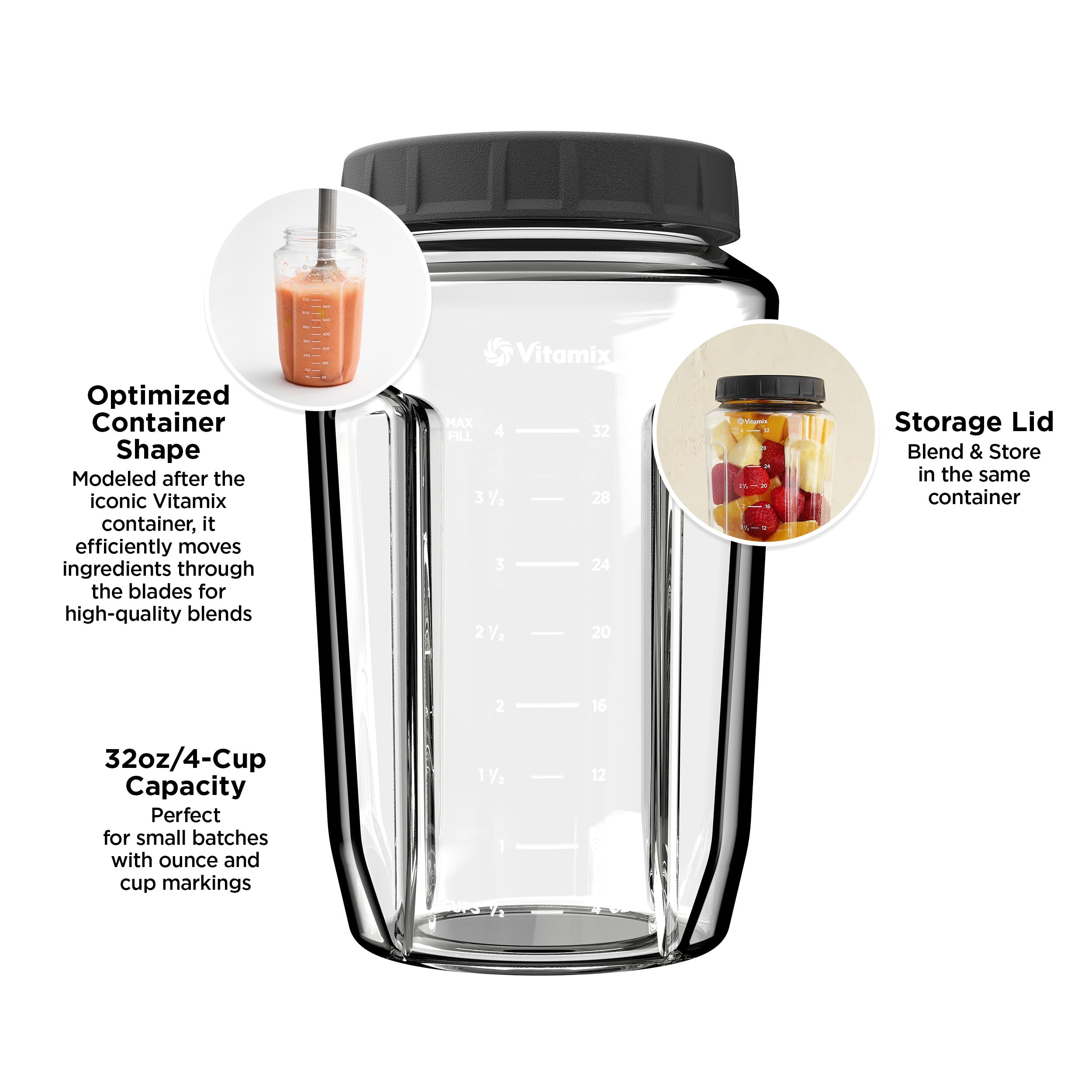 Vitamix bell guard reducing suction and protecting cookware during blending