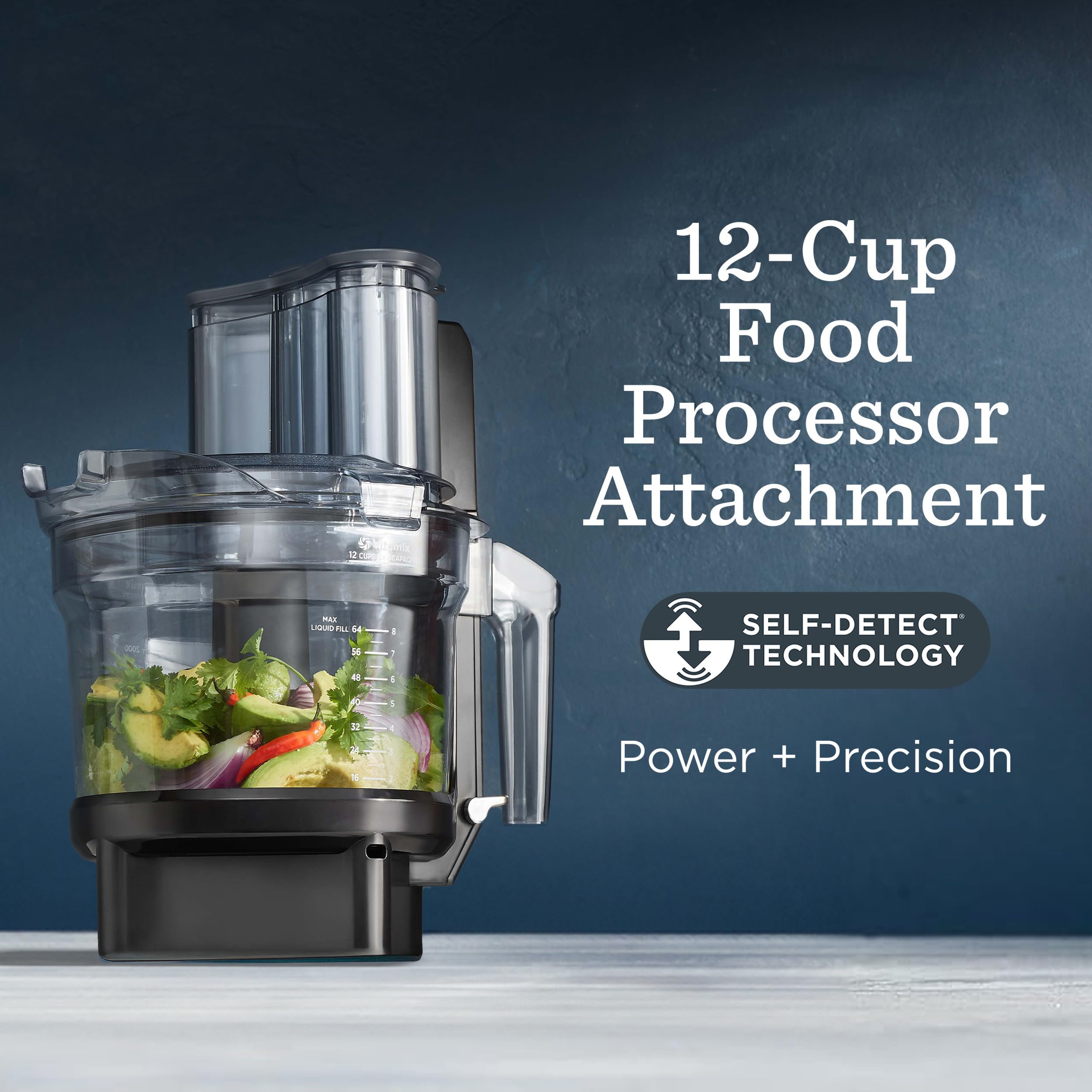 Vitamix processor lid securing the stack-and-go setup