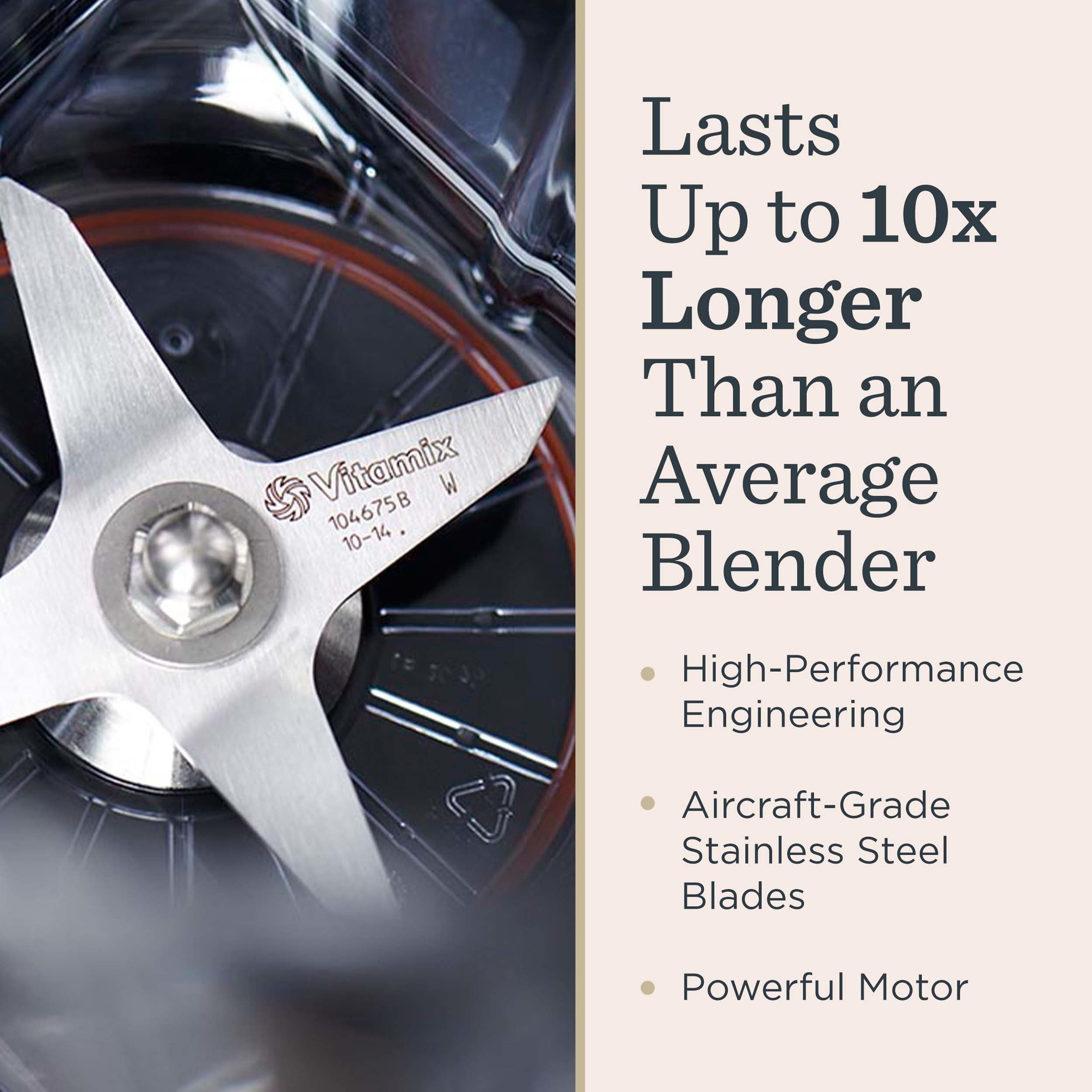 Vitamix Propel 750 durable stainless-steel construction ensures longevity