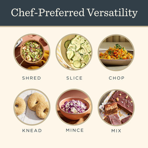 Small ingredient chute with pushers for precise prep