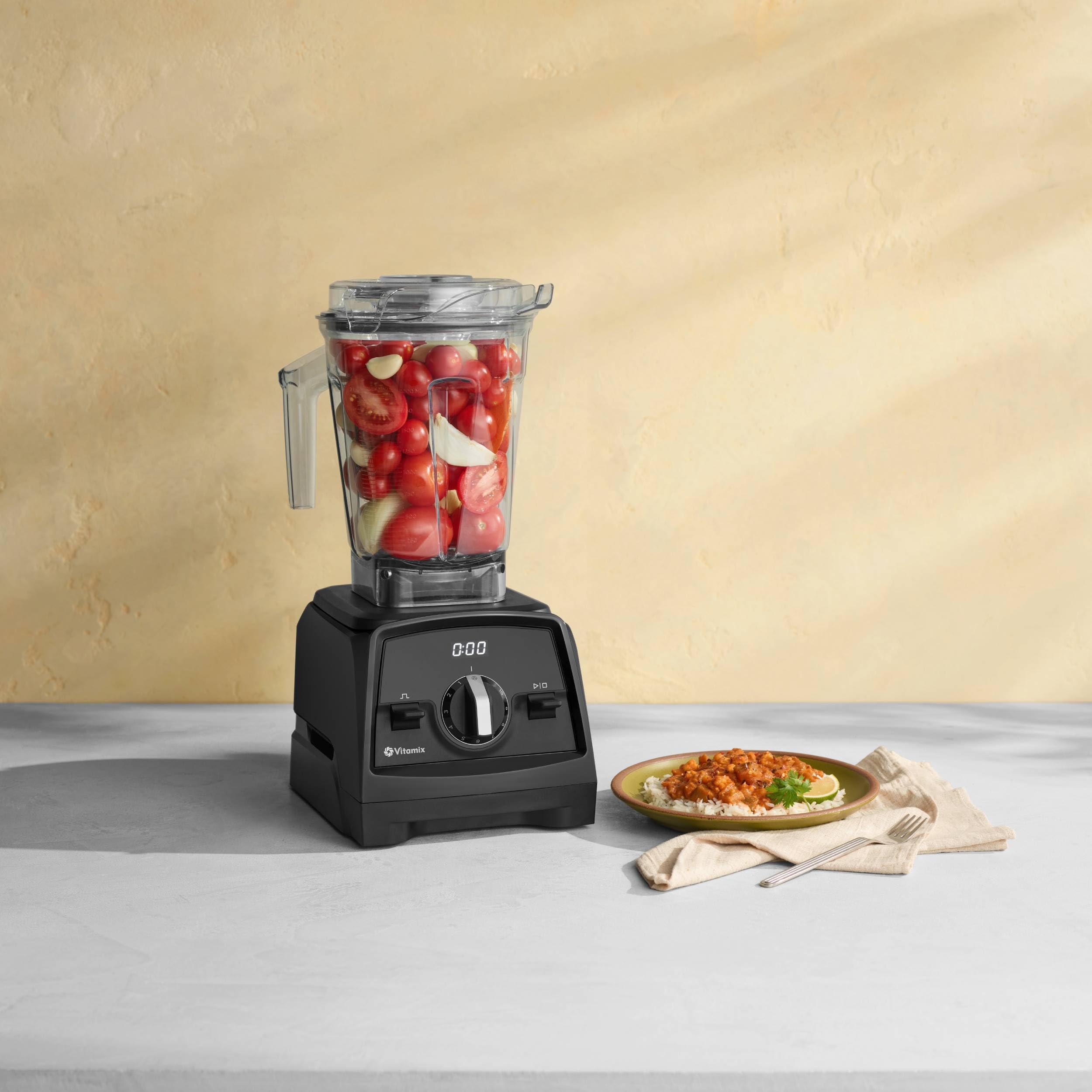 Vitamix Venturist Pro blender in action creating silky smoothies and sauces.