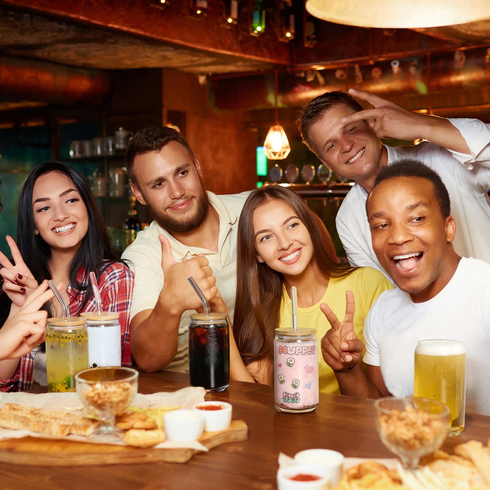 VITEVER glass straws included for smooth, eco-friendly sipping.