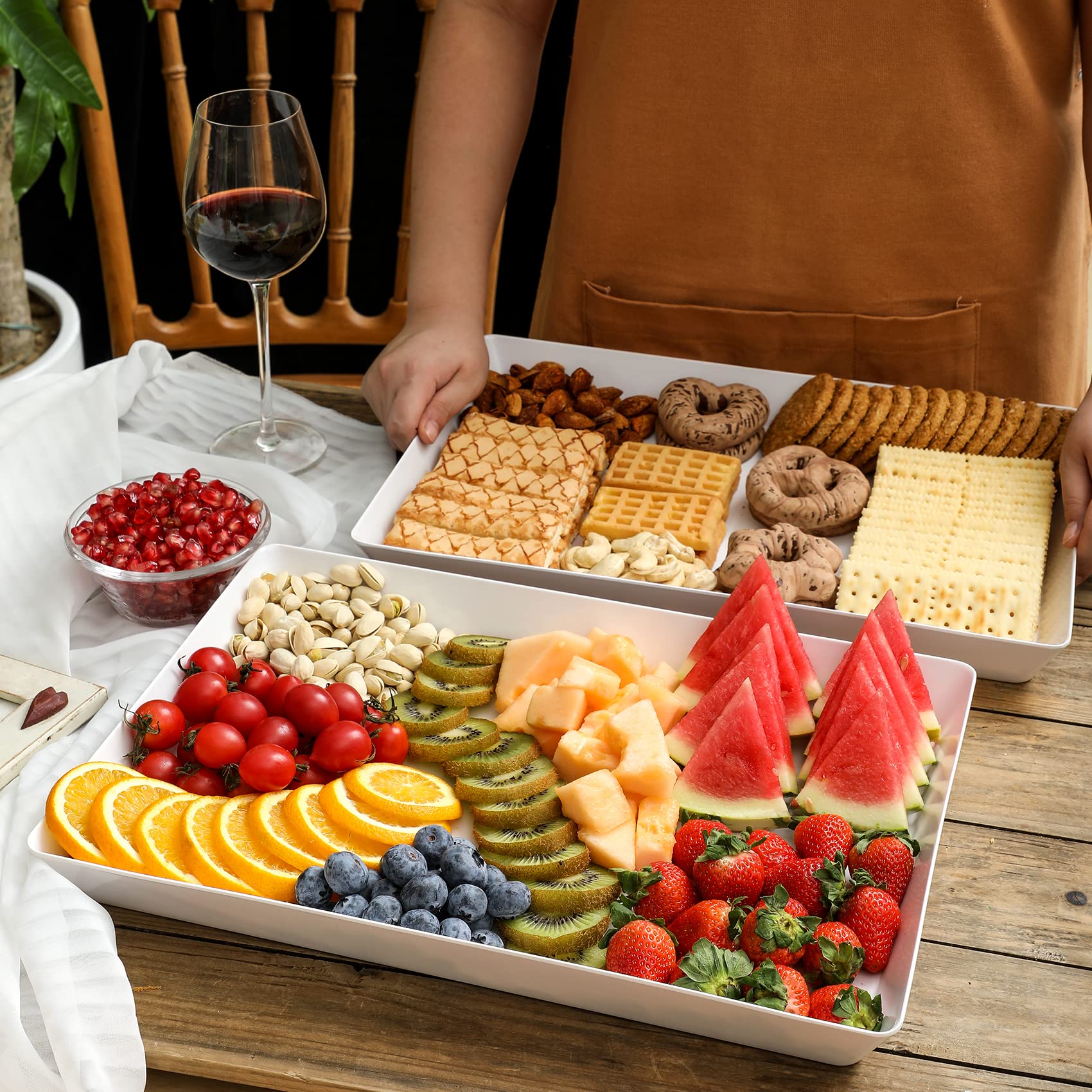 Pantry organization using VITEVER trays for shelves and drawers.