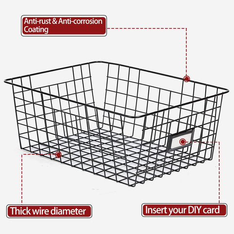 VITEVER pull-out baskets with easy-grip handles for quick access.