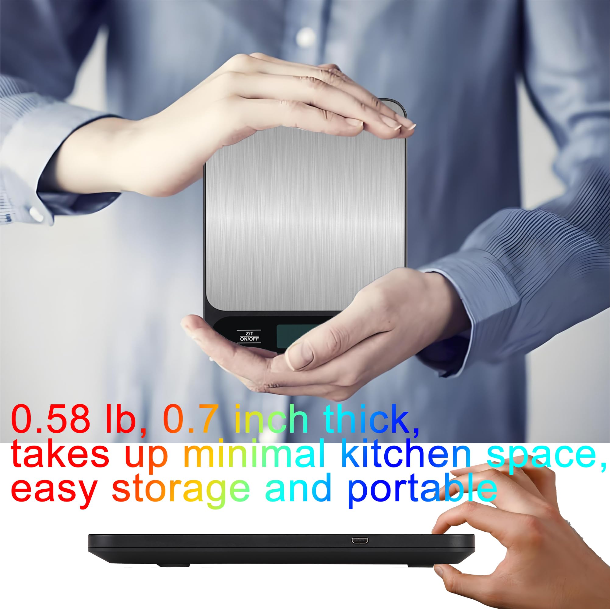 VITSOL measuring coffee and pet food on the scale