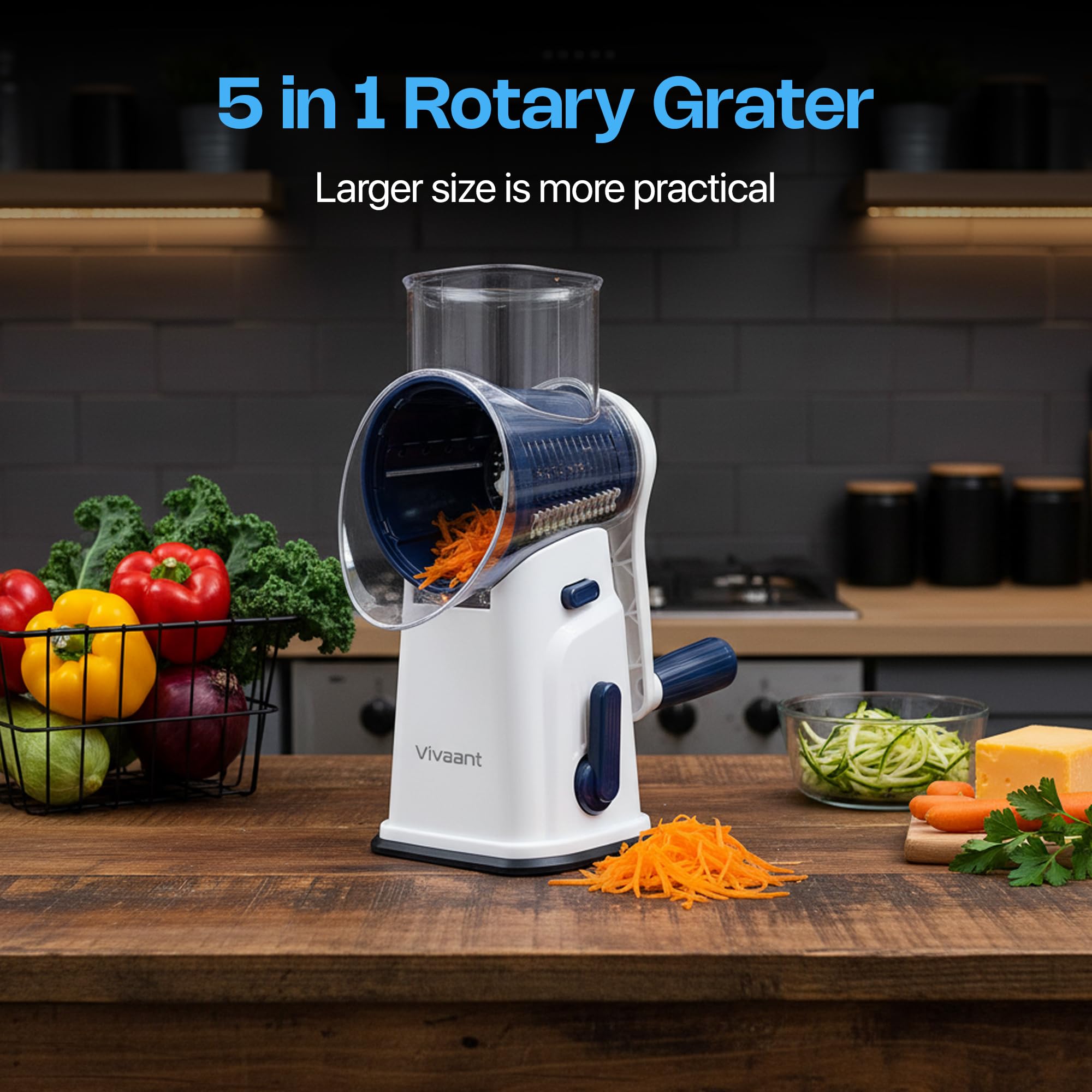 Compact Vivaant storage design fits neatly in small kitchens.