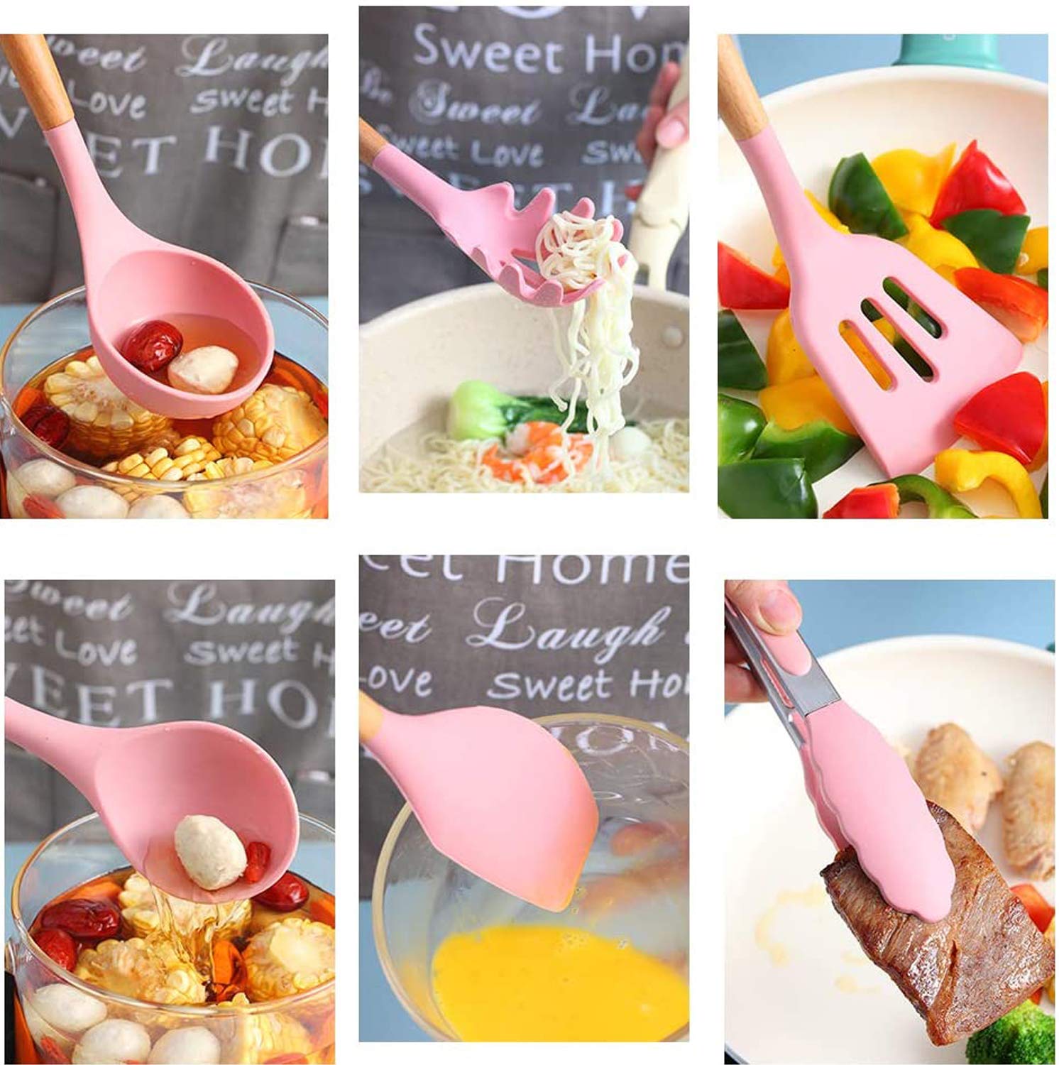 VIVAYO heat-resistant silicone heads up to 446°F protect cookware