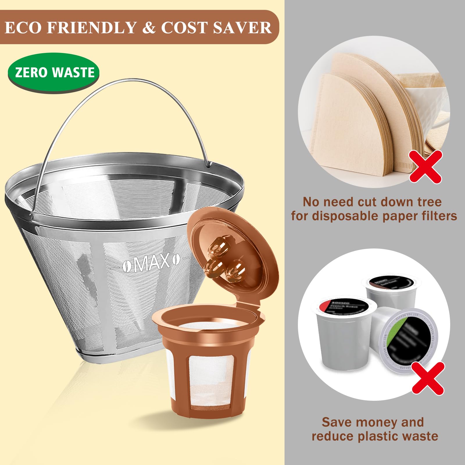 VIVI SKY Ninja Dual Brew Pro compatibility for easy filter insertion.