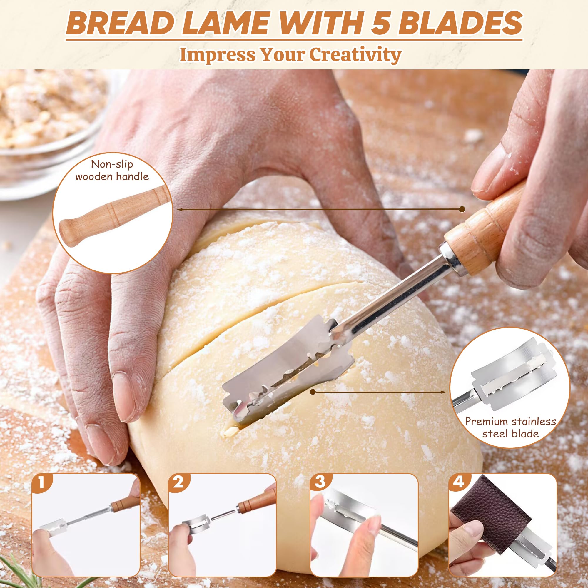 ViViKitch bowl scraper for quick bowl cleanup after baking
