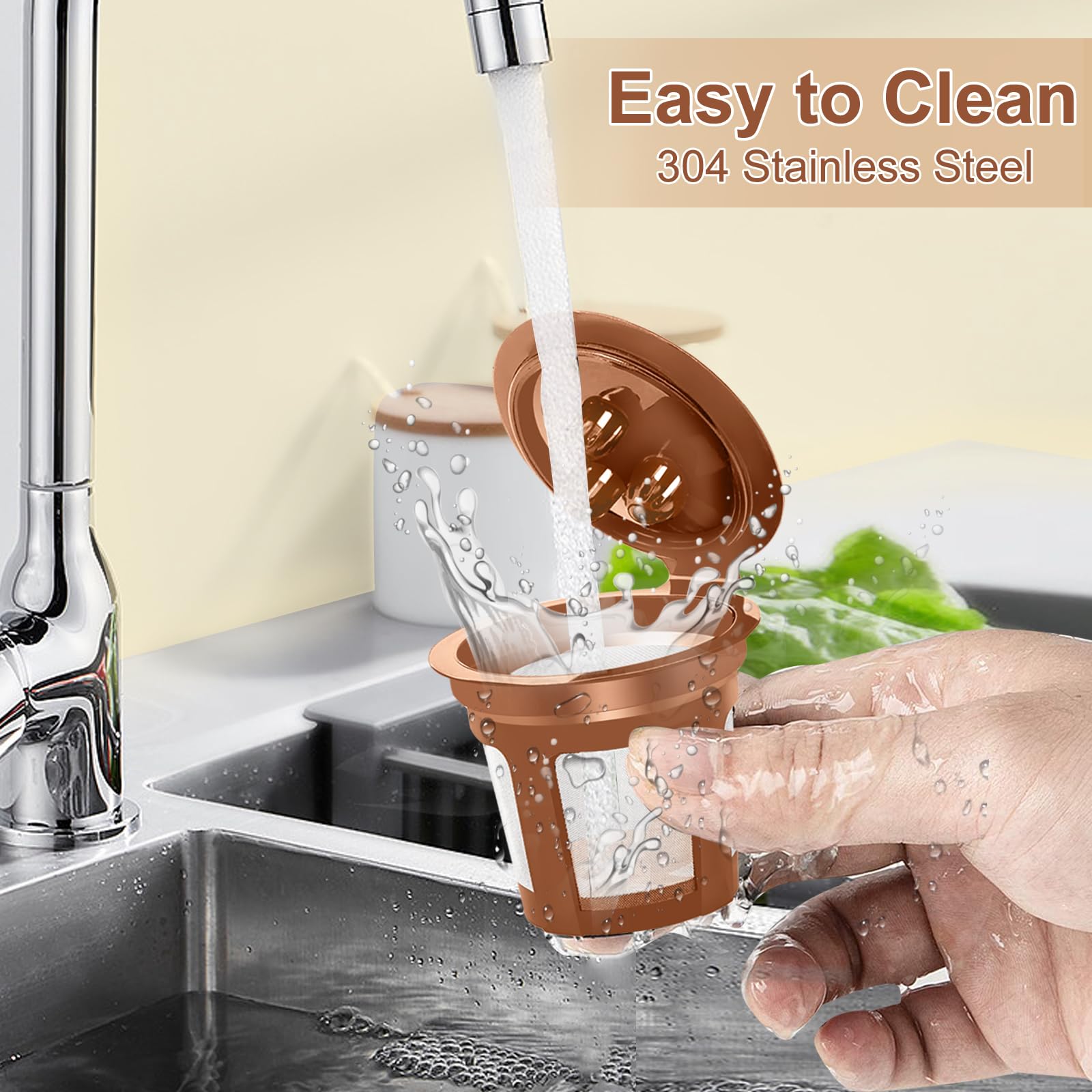 VIVI SKY packaging includes five reusable filters for Ninja Dual Brew