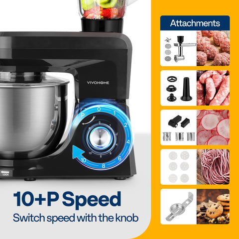 VIVOHOME 8.5-quart bowl in action for large batches