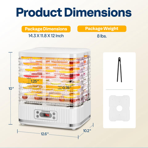 VIVOHOME compact, stackable design keeps your kitchen organized
