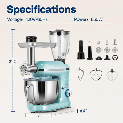 VIVOHOME glass jar attachment for juices and shakes.