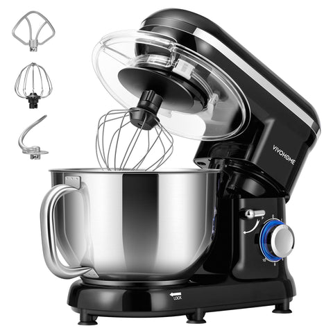 VIVOHOME stand mixer full view highlighting 660W power for heavy doughs