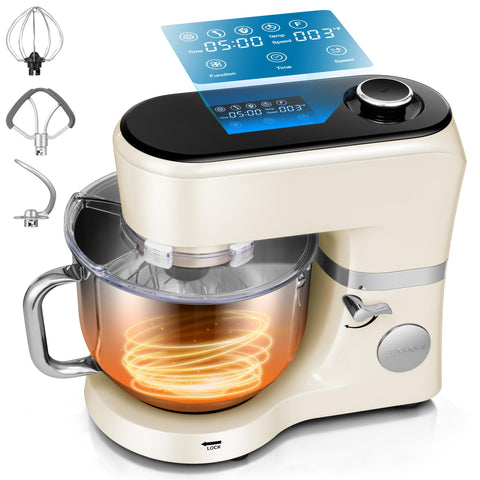 VIVOHOME stand mixer with 6 qt bowl for large dough batches.