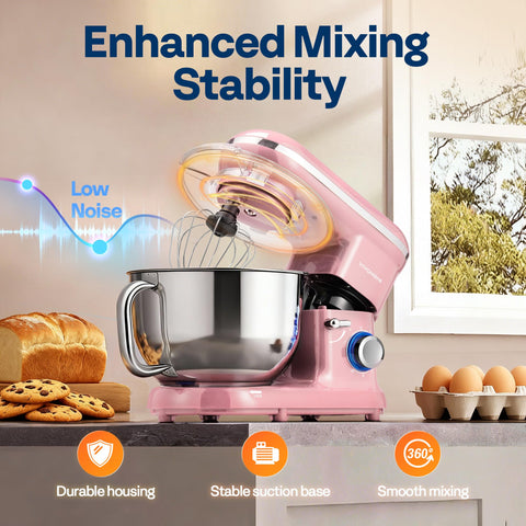 VIVOHOME 6-quart bowl handles family-sized batches with less prep