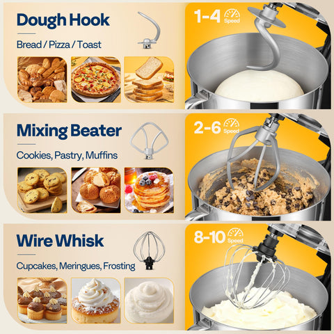 VIVOHOME copper motor runs quietly for relaxed baking sessions