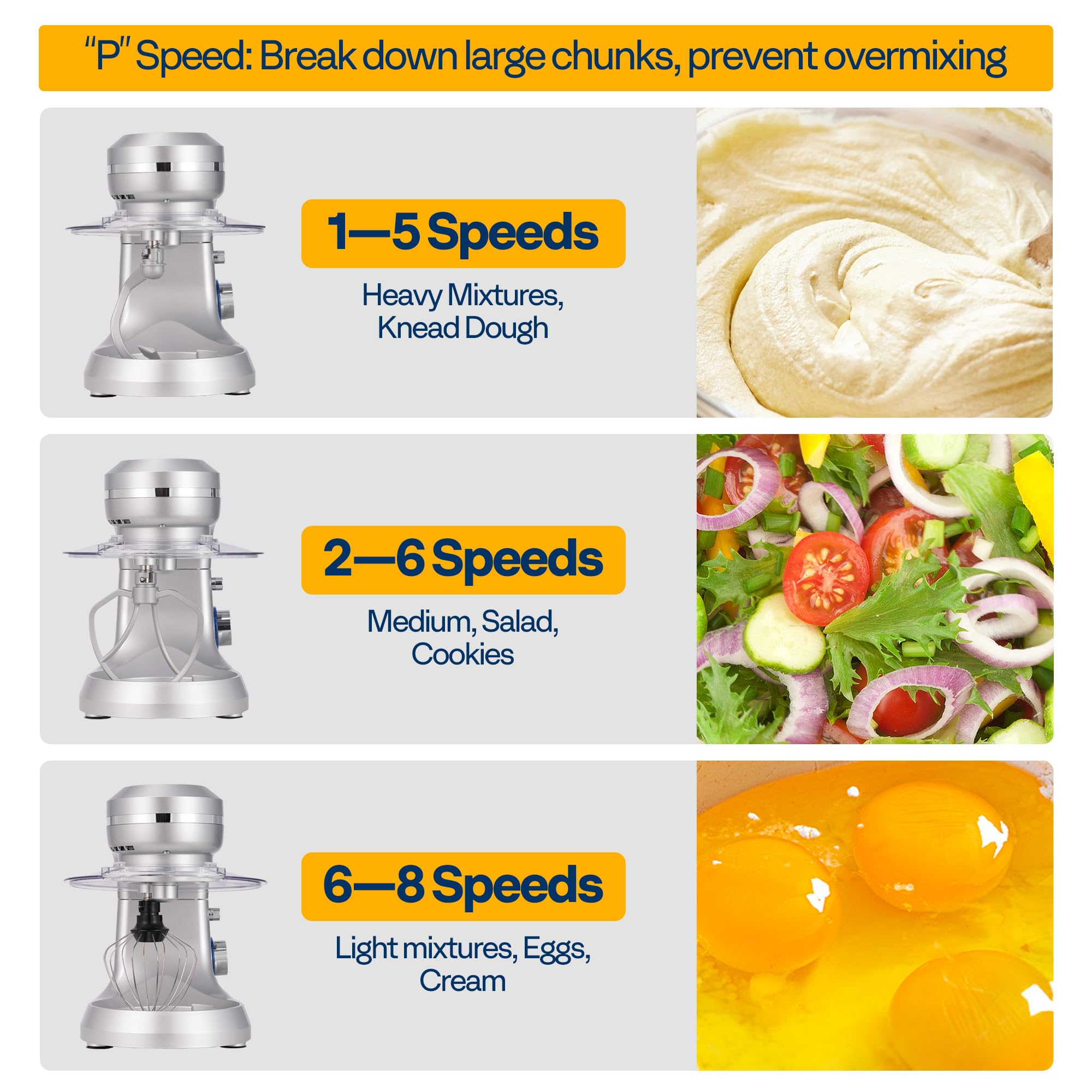 VIVOHOME stand mixer egg separator accessory for quick prep