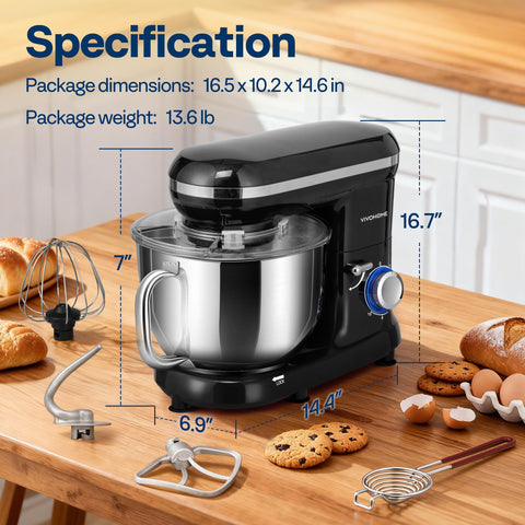 VIVOHOME black stand mixer adds style and gift-worthy appeal