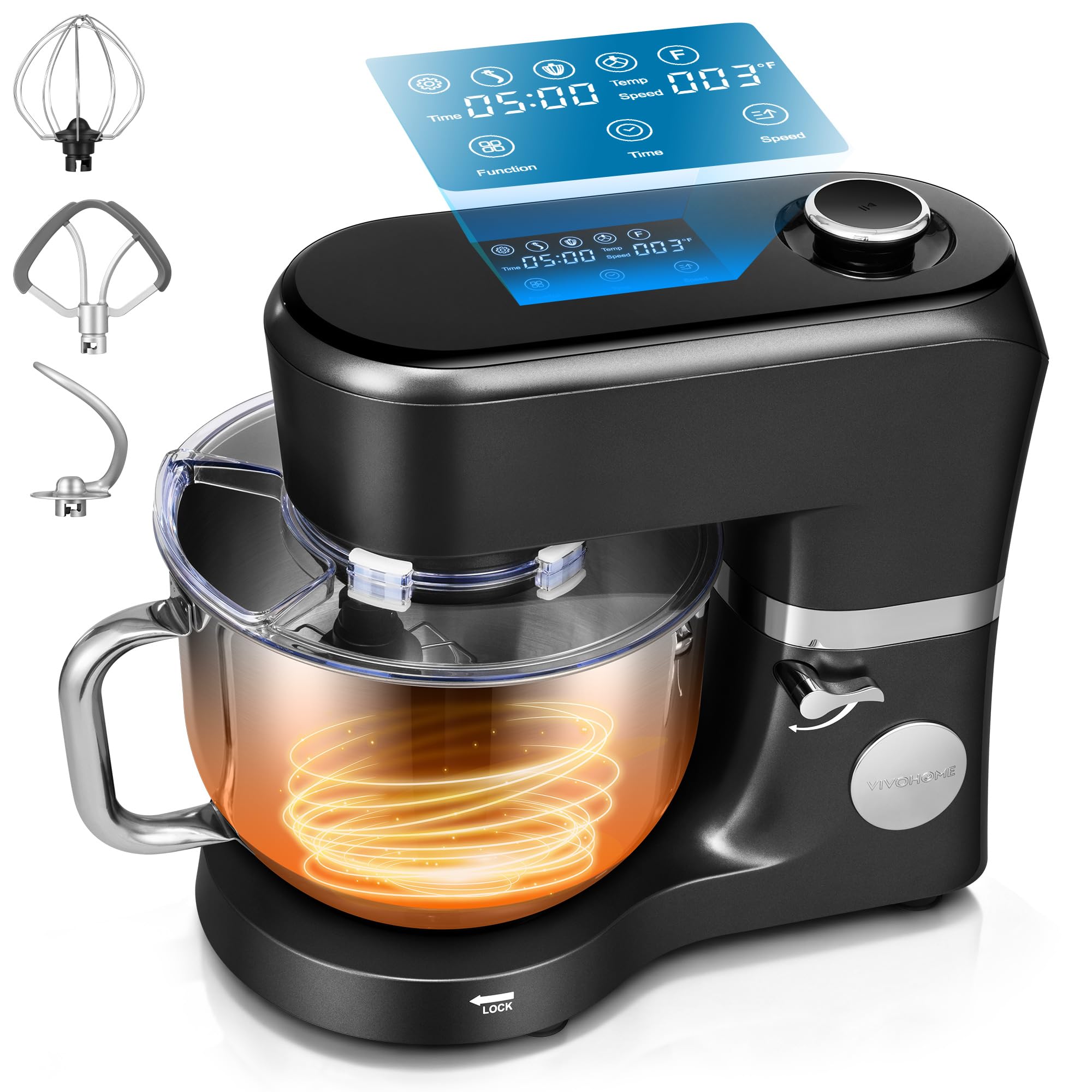 VIVOHOME stand mixer kneading preset for smooth dough