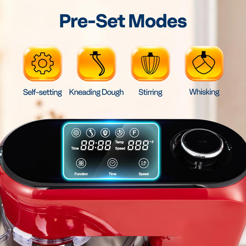 VIVOHOME one-touch presets simplify kneading, whisking, and stirring.