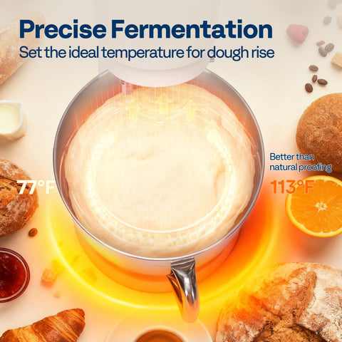 VIVOHOME one-touch presets speed up kneading, whisking, or stirring.
