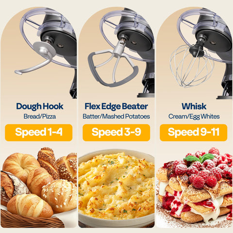 VIVOHOME splash guard helps keep workspace clean during kneading.