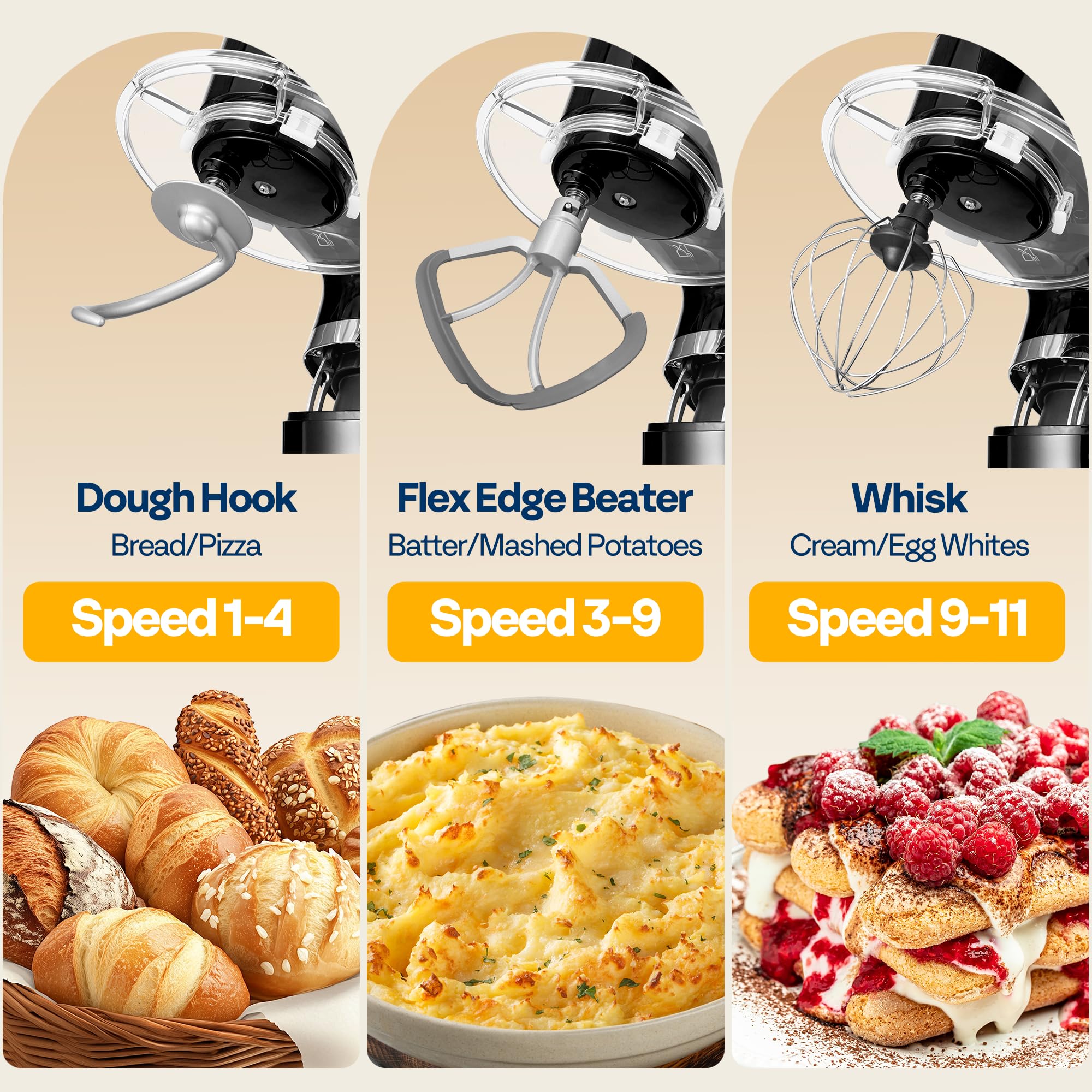 VIVOHOME stand mixer splash guard helps keep counters clean