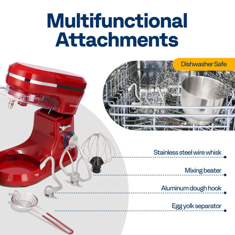 Vivohome stand mixer splash guard to keep countertops clean during high-speed mixing