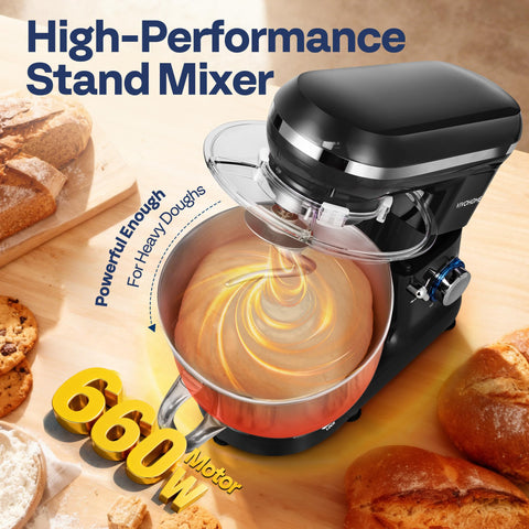 VIVOHOME tilt-head design for easy bowl access and attachment changes