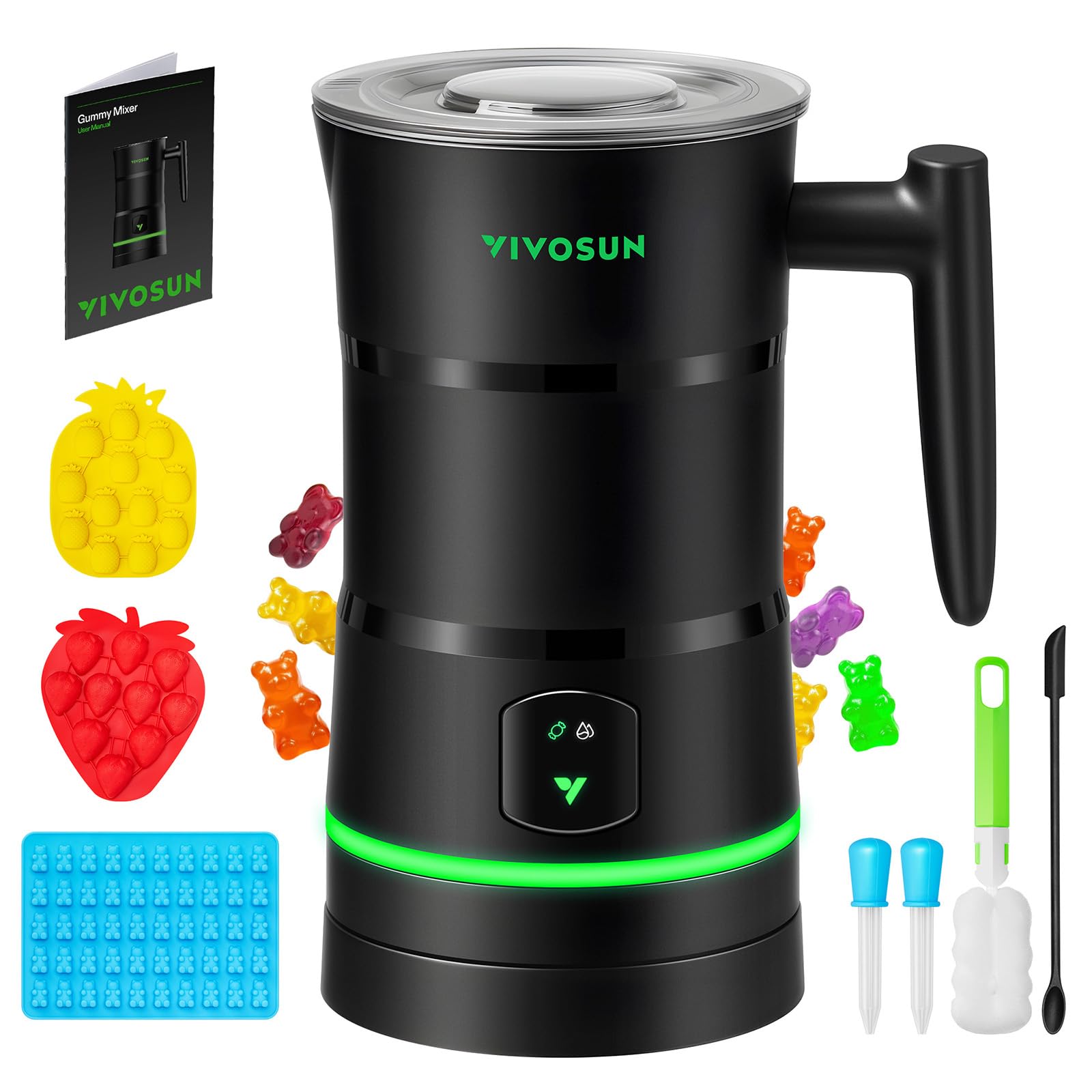 VIVOSUN Gummy Maker dual rotor for smooth, even blending and chewy gummies.