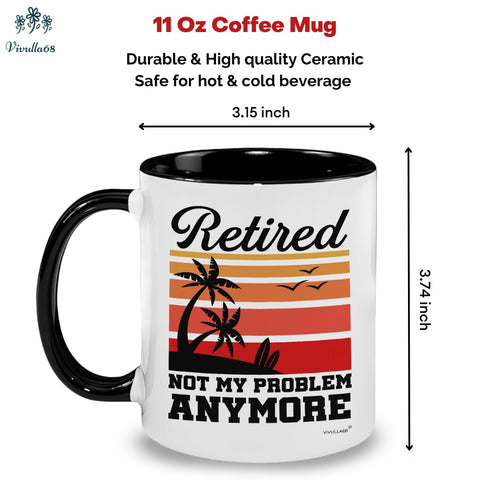 Vivulla68 11oz ceramic mug close-up showing high-quality print.