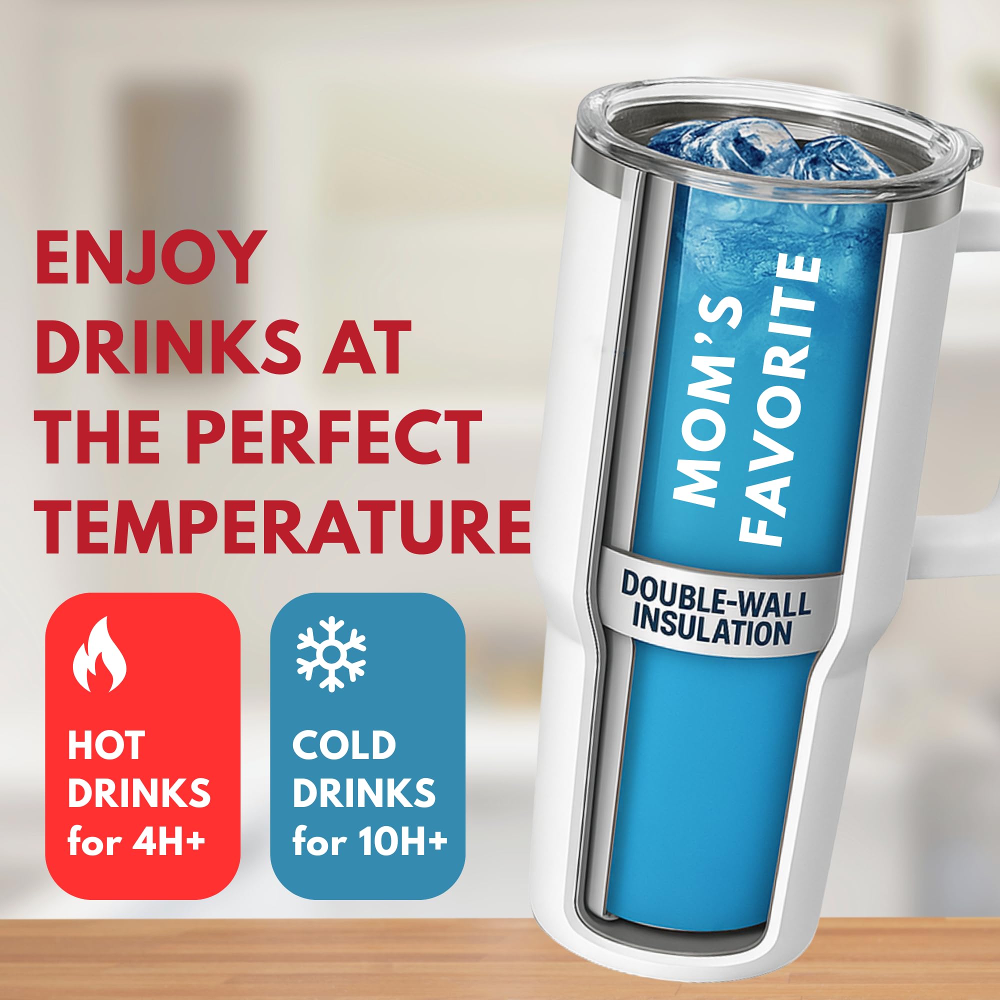 Vivulla68 Christmas gift for mom tumbler, festive and practical