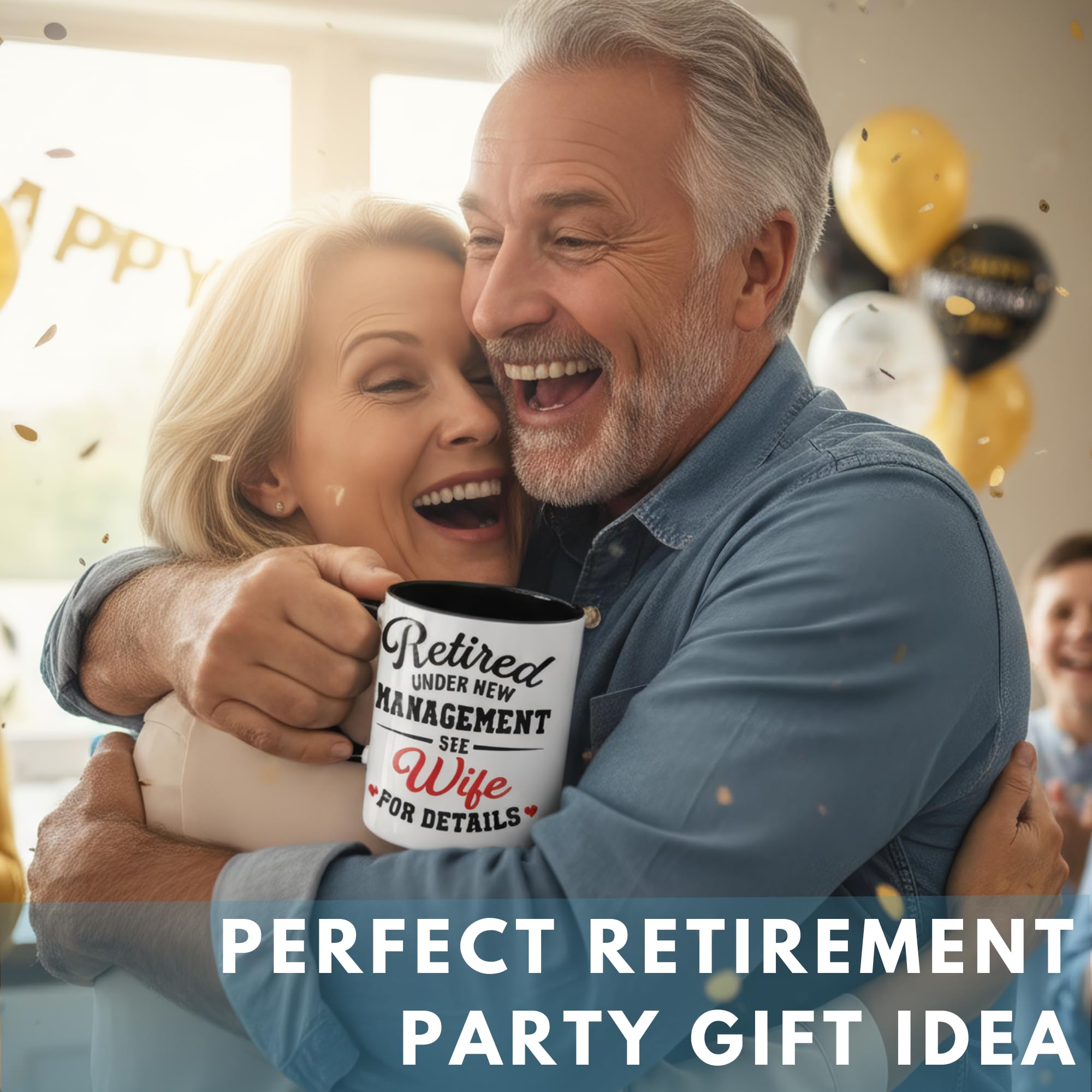 Vivulla68 double-sided retirement design mug for desk humor and gifts.