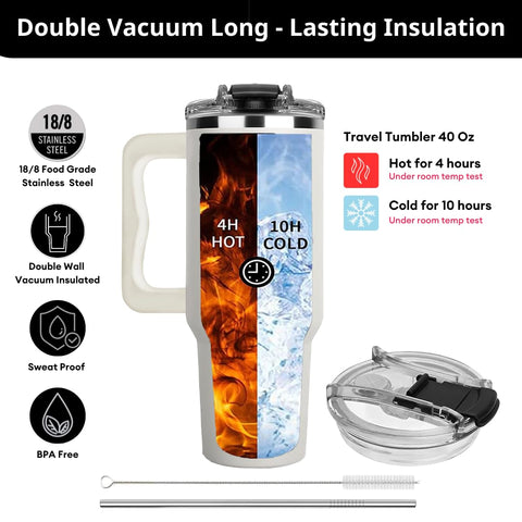 Vivulla68 Double-wall insulation preserves hot or cold beverages.